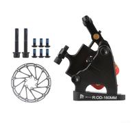 Kit freno a disco idraulico a montaggio piatto per bici da strada con 140 160 mm per supporto rotore olio minerale fluido e costruzione in lega (posteriore)