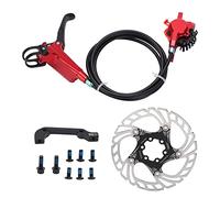 Kit freno al disco per biciclette Dissipazione di calore efficiente Frevia forte e stabile per le biciclette di montagna stradale (Rosso)