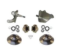 Kit freno anteriore a dischi 5 x 130 + fusi decalee per Volkswagen Cox e Karm...