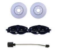 Kit Freno Anteriore HELLA Rundum Sorglos Per u.a. VW GOLF