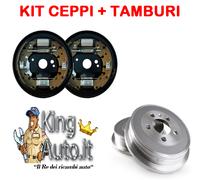 KIT FRENO GANASCE POSTERIORE COMPLETO + TAMBURI FIAT PANDA 500 1.3 MULTIJET
