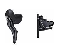 Kit Freno Idraulico Shimano Ultegra R8025 Anteriore 2x11V Nero con Attacco Flat Mount e Componenti Inclusi