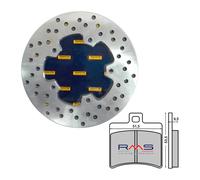 Kit/freno RMS Aprilia Scarabeo/Light 125 / 200 posteriore disco E-Tre pastiglie