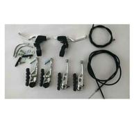 KIT FRENO V-BRAKE + LEVE IN ALLUMINIO PER BICICLETTA 20/24/26/28 MTB - CITY BIKE