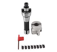 Kit fresa 400R da 50 mm + 10 inserti in carburo APMT1604 + albero R8 per macchina utensile