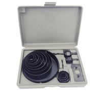 Kit frese a tazza legno set fora plastica 16 PZ per trapano punta cartongesso