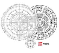Kit frizione 172272 FEBI BILSTEIN