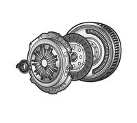 Set di frizione con volano a doppia massa VALEO 837003
