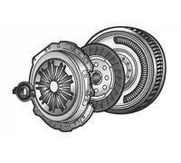 Set di frizione con volano a doppia massa VALEO 837074
