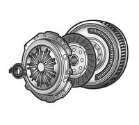 Valeo Set di frizione 837083 con volano a doppia massa per Hyundai Kia