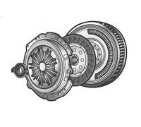 Set di frizione con volano a doppia massa VALEO 837095
