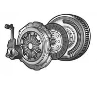 Set di frizione con volano a doppia massa VALEO 837361