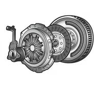 Set di frizione con volano a doppia massa VALEO 837411