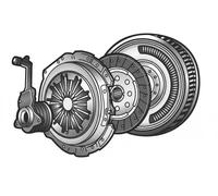 Set di frizione con volano a doppia massa VALEO 837541