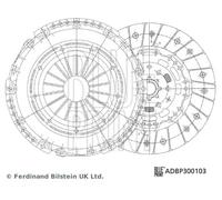 Kit frizione ADBP300103 BLUE PRINT per ALFA ROMEO OPEL