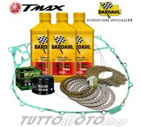 KIT FRIZIONE FCC GUARNIZIONE OLIO BARDAHL XTC FILTRO YAMAHA T-MAX 500 2008-2012