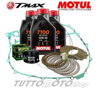 KIT FRIZIONE FCC GUARNIZIONE OLIO MOTUL 7100 FILTRO YAMAHA T-MAX 500 2001-2012