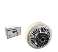 Kit frizione magnetica a polvere con albero cavo o doppio albero da 6 Nm-100 Nm (0,6-10 kg) DC24V con regolatore di tensione for macchina confezionatrice(Shaft-TB-200,50N.m(5kg))