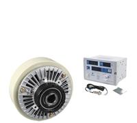 Kit frizione magnetica a polvere con albero cavo o doppio albero da 6 Nm-100 Nm (0,6-10 kg) DC24V con regolatore di tensione for macchina confezionatrice(Shaft-KTC812,6N.m(0.6kg))