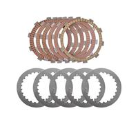 Kit frizione Per YAMAHA YBR250 YBR 250 2007 2008 2009 2010 2011 Motore Del Motociclo Piatto Frizione E Kit Dischi Attrito A Disco In Acciaio(Silver Red)