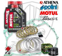 KIT FRIZIONE POLINI GUARNIZIONE MOTUL 5100 10W40 FILTRO YAMAHA T-MAX 500 2001/11