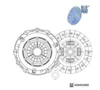 Kit frizione tre pezzi standard Blueprint ADM53069 per Mazda 6 2002 - 2007