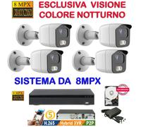 DVR 8 CANALI 5MPX RILEVAMENTO VOLTO + 8 CAM 5MPX SONY FULL COLOR