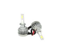 Kit Full Lampada Led Cob H1 20W 12V 24V Bianco 6000K Per Abbagliante e Fendinebb