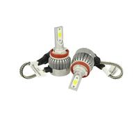 Kit Full Lampada Led Cob H8 H11 H9 20W 12V 24V Bianco 6000K Per Abbagliante e Fe