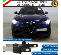 KIT FULL LED ALFA ROMEO STELVIO LED H7 6000K BIANCO GHIACCIO NO ERRORE