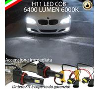 KIT FULL LED BMW SERIE 3 E90 E91 LAMPADE H11 FENDINEBBIA CANBUS 6400 LUMEN 6000K