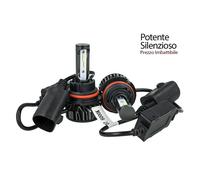 Kit Full Led Cob HB5 9007 HB1 9004 26W Reale 12V Con Ventola Raffreddamento Sile