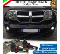 KIT FULL LED DODGE NITRO H10 FENDINEBBIA CANBUS 6400 LUMEN 6000K NO ERROR