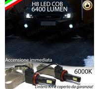 KIT FULL LED FORD FOCUS C MAX LAMPADE H8 FENDINEBBIA CANBUS 6400 LUMEN 6000K