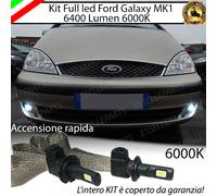 KIT FULL LED FORD GALAXY MK1 LAMPADE H7 FENDINEBBIA 6000K XENO CANBUS NO AVARIA