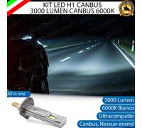 KIT FULL LED H1 3000 LUMEN ABBAGLIANTE DUCATI MONSTER 1100 2011-2013 EVO 6000K