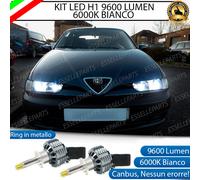 KIT FULL LED H1 CANBUS 360° ALFA ROMEO 145 CON LENTICOLARE 9600 LUMEN 6000K