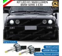 KIT FULL LED H1 CANBUS 360° BMW SERIE 3 E30 CON LENTICOLARE 9600 LUMEN 6000K