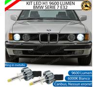 KIT FULL LED H1 CANBUS 360° BMW SERIE 7 E32 CON LENTICOLARE 9600 LUMEN 6000K