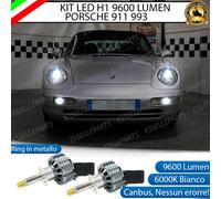 KIT FULL LED H1 CANBUS 360° PORSCHE 911 993 CON LENTICOLARE 9600 LUMEN 6000K