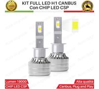 KIT FULL LED H1 CANBUS 6000K 19000 LUMEN LM AUTO MOTO CAMION CAMPER MACCHINA50