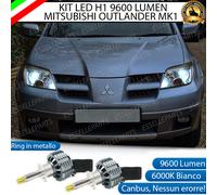 KIT FULL LED H1 CANBUS MITSUBISHI OUTLANDER MK1 LENTICOLARE 9600 LUMEN 6000K