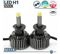KIT FULL LED H1 Luce 360° LENTICOLARE 12.000 Lumen Canbus 6.500K Bianco GHIACCIO