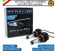 KIT FULL LED H11 6000K CANBUS XENON 9800 LUMEN FENDINEBBIA PER PORSCHE MACAN