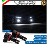 KIT FULL LED H11 FENDINEBBIA AUDI A4 B7 6000K 6000 LUMEN CANBUS ALL IN ONE