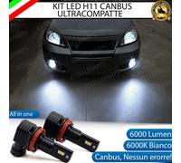 KIT FULL LED H11 FENDINEBBIA DR DR-5 DR 5 6000K BIANCO 6000 LUMEN CANBUS
