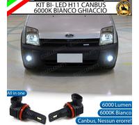 KIT FULL LED H11 FENDINEBBIA FORD TRANSIT CONNECT MK1 6000 LUMEN 6000K CANBUS