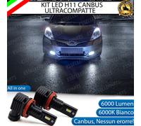 KIT FULL LED H11 FENDINEBBIA HONDA JAZZ MK2 6000K 6000 LUMEN CANBUS ALL IN ONE