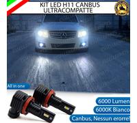 KIT FULL LED H11 FENDINEBBIA MERCEDES GLK PRE-RESTYLING 6000K BIANCO 6000 LUMEN