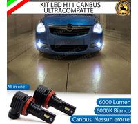 KIT FULL LED H11 FENDINEBBIA OPEL AGILA B 6000K 6000 LUMEN CANBUS ALL IN ONE